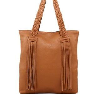 Rebecca Minkoff pebbled leather fringed tote
